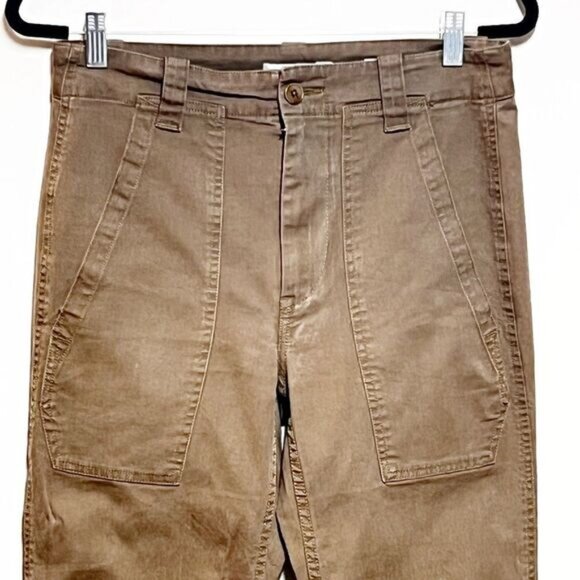 Revolve Vince Military Cotton Ankle Pants Olive Sz 2 30 W - Picture 9 of 9